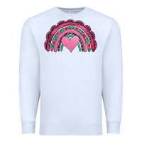 White valentines day pink gemstones rainbow Premium Sweatshirt - Jasminsmagicworld