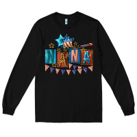 Black American Nana 4th of july Long Sleeve Tee - CowGirlArtShop