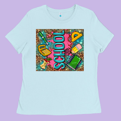 Teacher  School Ladies Tee Designed By Adodesignshop
