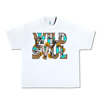 White wild soul Urban Heavy Tee - Zillion Design Studio