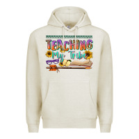 Oatmeal Heather teaching my tribe Premium Hoodie - NancyCooperArtShop