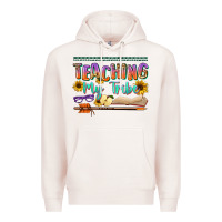 Pale Pink teaching my tribe Premium Hoodie - NancyCooperArtShop