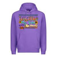 Purple teaching my tribe Premium Hoodie - NancyCooperArtShop