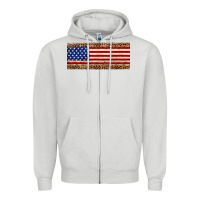 Dove Grey usa flag leopard Zipper Hoodie - JahusDesignShop