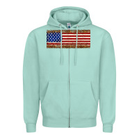 Seafoam usa flag leopard Zipper Hoodie - JahusDesignShop