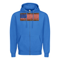 True Royal usa flag leopard Zipper Hoodie - JahusDesignShop