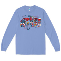 Colony Blue American Nurse 4th of July Long Sleeve Tee - CowGirlArtShop