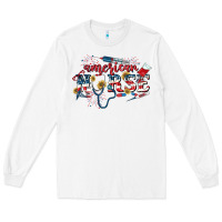 White American Nurse 4th of July Long Sleeve Tee - CowGirlArtShop