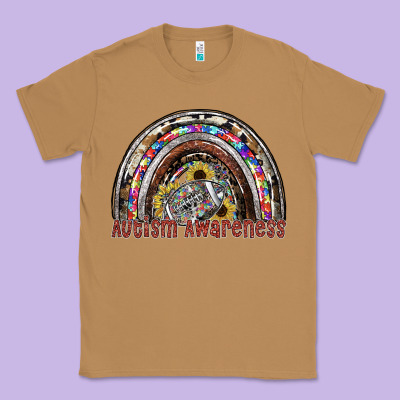 Autism Avareness Football Classic Tee Designed By Sublimationcraftshop