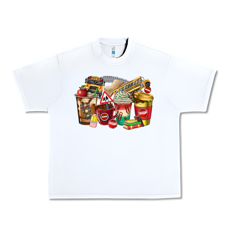 School Bus Driver Coffee Cups Urban Heavy Tee by texasbilliewilder | Teevron