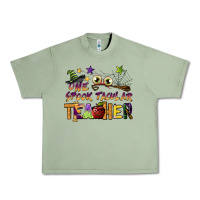 Oil Green one spook tacular teacher Urban Heavy Tee - BarkalooDesign