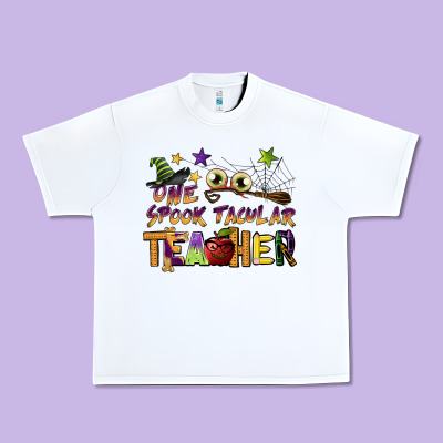 One Spook Tacular Teacher Urban Heavy Tee Designed By Barkaloodesign