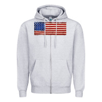 Heather Grey usa flag Zipper Hoodie - JahusDesignShop
