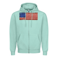 Seafoam usa flag Zipper Hoodie - JahusDesignShop