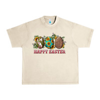 Sandshell happy easter eggs with sunflower leopard and cactus Urban Heavy Tee - RanaPortraitStore