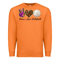 Carrot peace love volleyball Premium Sweatshirt - BarkalooDesign