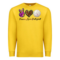 Peace Love Volleyball Premium Sweatshirt | Teevron
