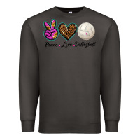 Smoke peace love volleyball Premium Sweatshirt - BarkalooDesign