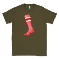 Army Green red sock fa element Classic Tee - FaDigitalArtStudio