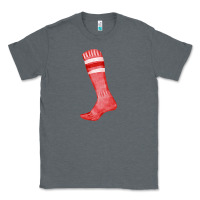Charcoal Heather red sock fa element Classic Tee - FaDigitalArtStudio