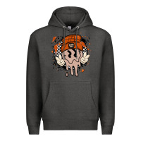 Charcoal Heather basketball game day Premium Hoodie - MaliasSmallBusiness