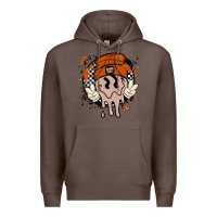 Coffee basketball game day Premium Hoodie - MaliasSmallBusiness