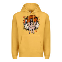 Mustard basketball game day Premium Hoodie - MaliasSmallBusiness
