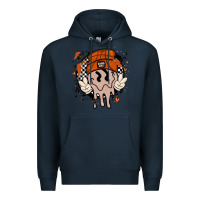 Navy basketball game day Premium Hoodie - MaliasSmallBusiness