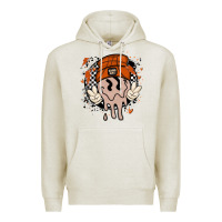 Oatmeal Heather basketball game day Premium Hoodie - MaliasSmallBusiness