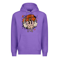 Purple basketball game day Premium Hoodie - MaliasSmallBusiness