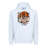 White basketball game day Premium Hoodie - MaliasSmallBusiness