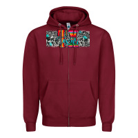 Burgundy tx texas Zipper Hoodie - JahusDesignShop