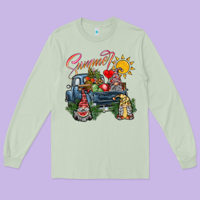 Summer Long Sleeve Tee Designed By Sublimationcraftshop