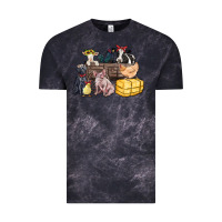 Cloud Black farm animals wagon Vintage Tee - Zillion Design Studio