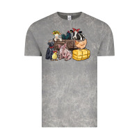 Cloud Rock farm animals wagon Vintage Tee - Zillion Design Studio