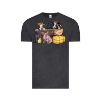 Vintage Black farm animals wagon Vintage Tee - Zillion Design Studio
