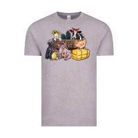 Vintage Zinc farm animals wagon Vintage Tee - Zillion Design Studio