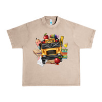 French Oak school bus driver front Urban Heavy Tee - texasbilliewilder