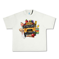 Pistachio school bus driver front Urban Heavy Tee - texasbilliewilder