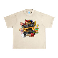 Sandshell school bus driver front Urban Heavy Tee - texasbilliewilder