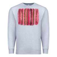Heather Grey valentines day leopard glitter brushstroke Premium Sweatshirt - Jasminsmagicworld