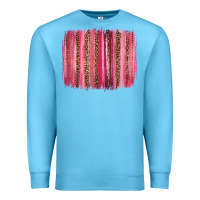 Ocean Blue valentines day leopard glitter brushstroke Premium Sweatshirt - Jasminsmagicworld