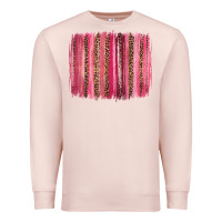 Pale Pink valentines day leopard glitter brushstroke Premium Sweatshirt - Jasminsmagicworld