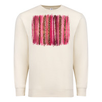 Sandshell valentines day leopard glitter brushstroke Premium Sweatshirt - Jasminsmagicworld