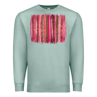 Seafoam valentines day leopard glitter brushstroke Premium Sweatshirt - Jasminsmagicworld