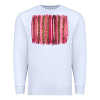 White valentines day leopard glitter brushstroke Premium Sweatshirt - Jasminsmagicworld