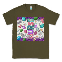 Army Green Easter Nurse tumbler Easter Day Classic Tee - Neo Western