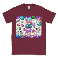 Burgundy Easter Nurse tumbler Easter Day Classic Tee - Neo Western