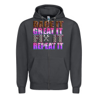 Smoke race ıt great ıt fıx ıt repeat ıt Zipper Hoodie - AdoDesignShop