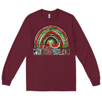 Burgundy watermelon Long Sleeve Tee - SublimationCraftShop